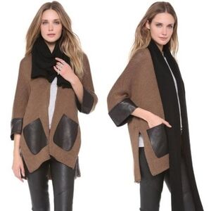 L'AGENCE Brown and Black Women's Sweater